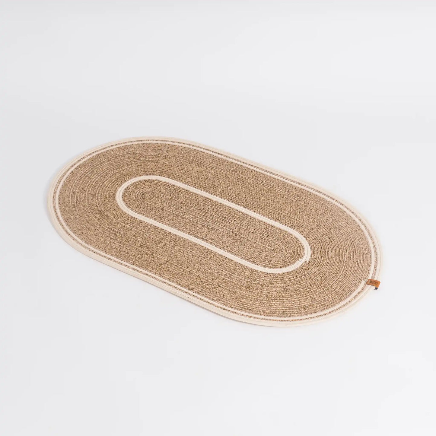 Tapis Ovalis - Tressé Main en Coton Naturel