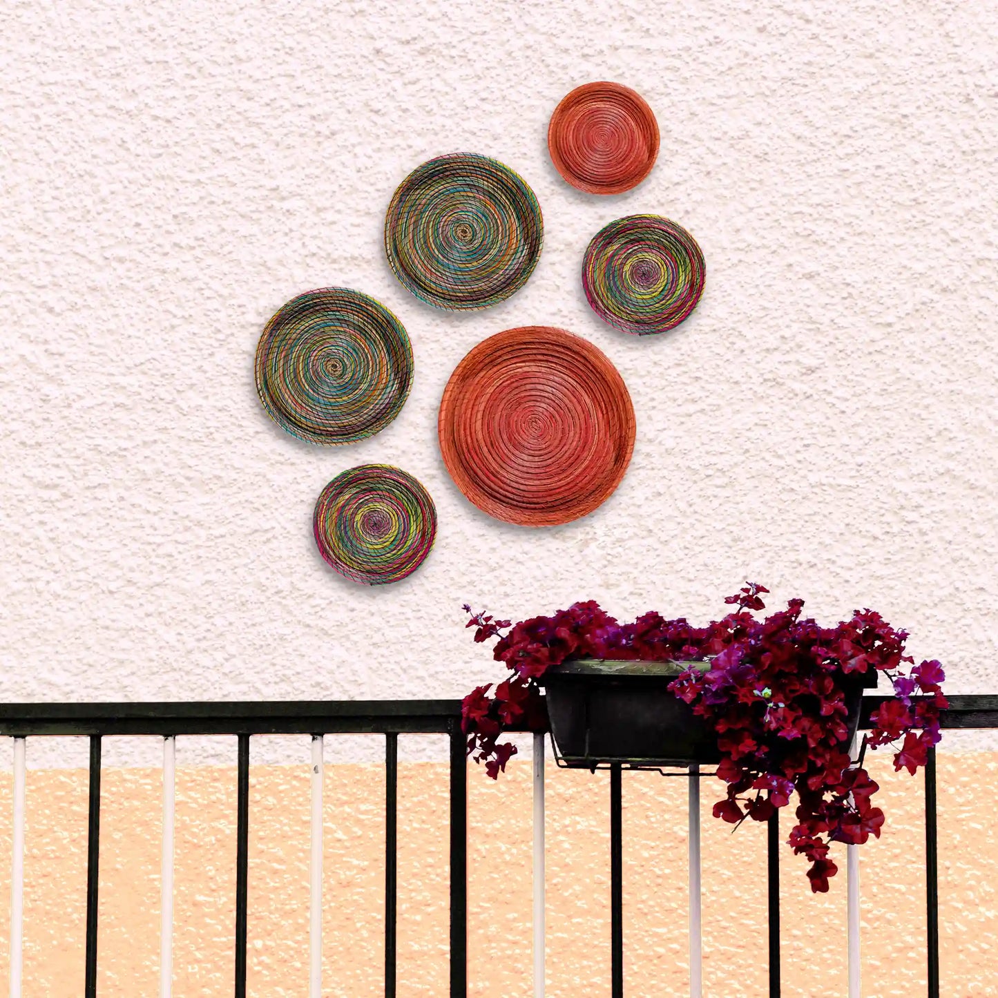 Pack 6 Disques muraux décoratifs en Halfa