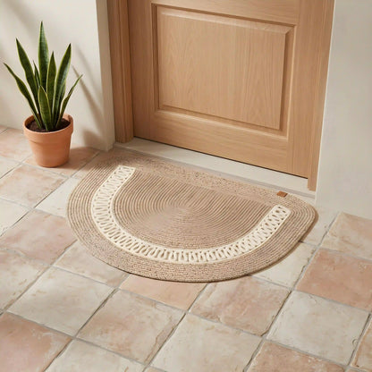 Tapis d’Entrée Artisanal  – Demi-Lune & Ovale